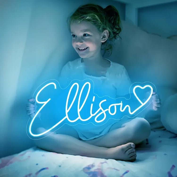 Personalisierbares Neon - LED - Schild in Pink, ideal als Wanddekoration für Wohnzimmer oder Geschäftsräume