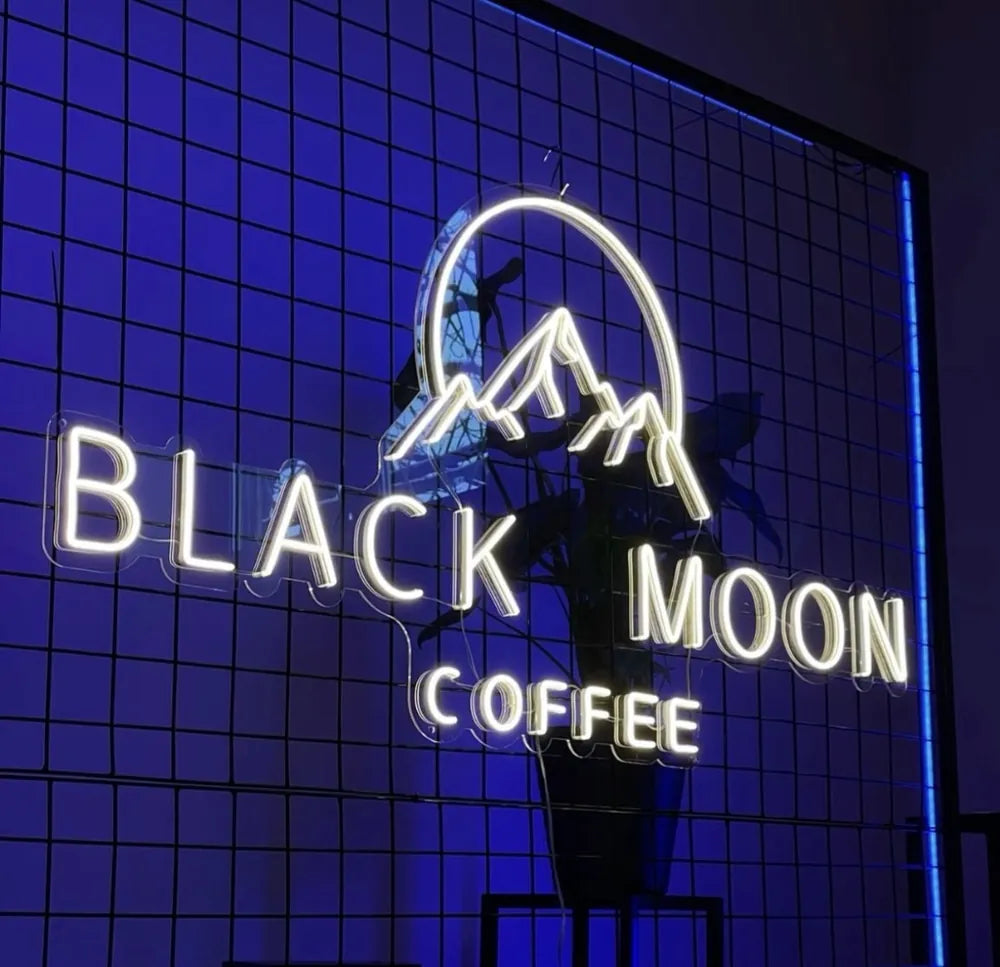Neonschild Black Moon