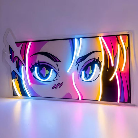 Personalisierbares Neon - LED - Schild in Pink, ideal als Wanddekoration für Wohnzimmer oder Geschäftsräume